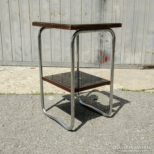 Bauhaus - art deco tubular frame coffee table - coffee table