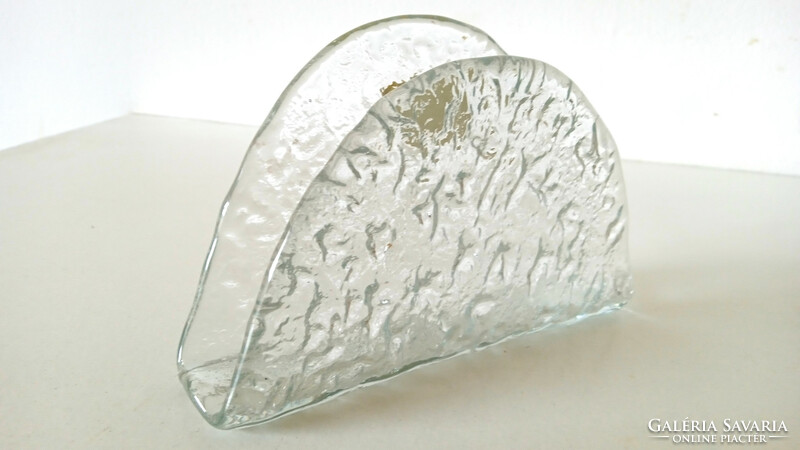 Joska design waldglashütte, bodenmais bavaria, glass, leaf v. Napkin holder