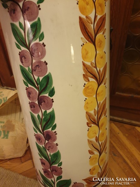 A giant Fischer Emil vase or umbrella holder