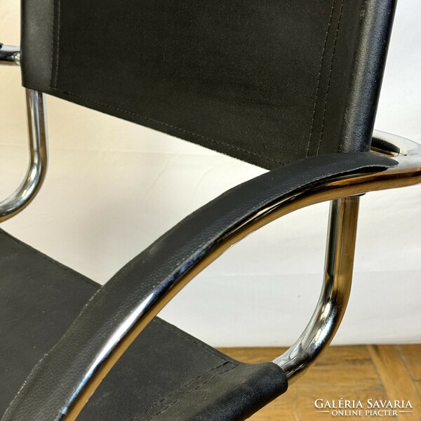 Bauhaus armchair with chrome frame [price/piece]