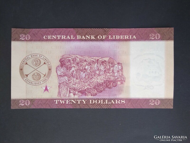 Libéria 20 Dollars 2022 Unc