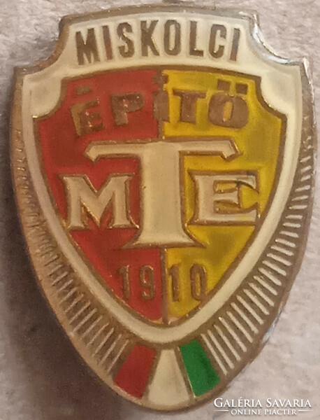 Miskolci Epítő MTE 1910 sport jelvény