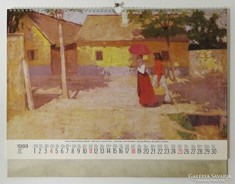 1Q300 Szolnoki művésztelep naptár 1989