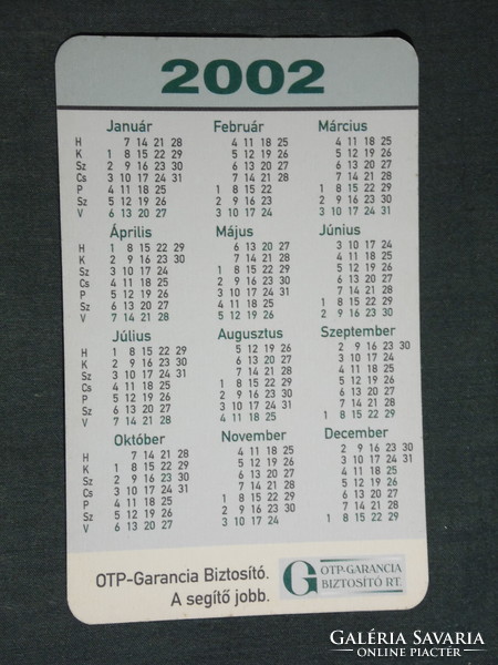 Card calendar, otp guarantee insurance rt. ,Insurance, children's model, 2002, (6)