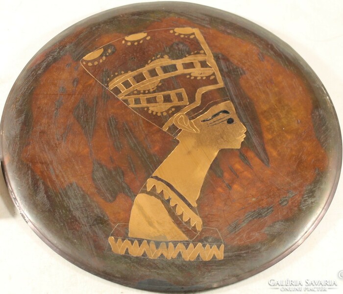 Antique copper pharaoh wall plate - copper wall plate