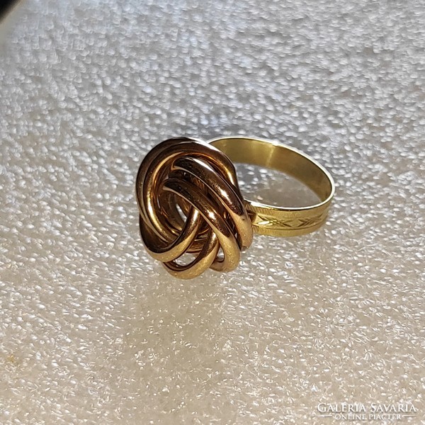 9K/14k gold turban ring (59)