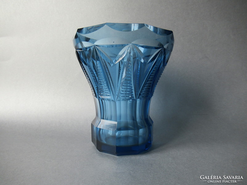 Antique, art deco glass vase (Czech, around 1920-1930)