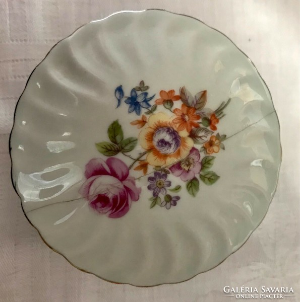Gilded floral porcelain set