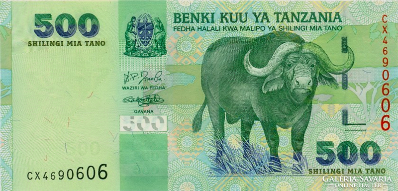 Tanzánia 500 shilling 2003 UNC