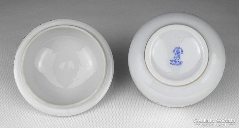 1Q329 Régi petrezselymes Herendi porcelán bonbonier