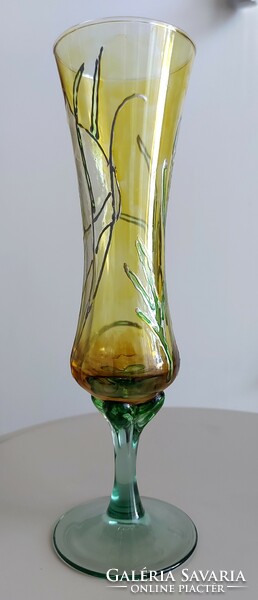 Tiffany francia üveg váza