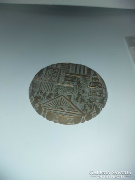 Rajki: Orosháza, bronze plaque, 68 mm, 157 gr