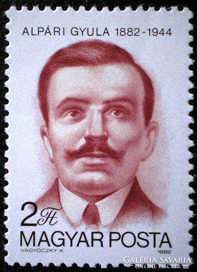 S3500 / 1982 Gyula stamp from Alpár, postmark