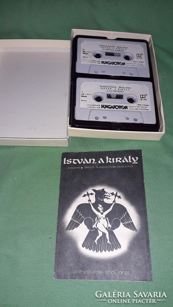 1983.HUNGAROTON-Szörényi-Bródy : ISTVÁN A KIRÁLY dupla kazettás rockopera díszdobozos képek szerint