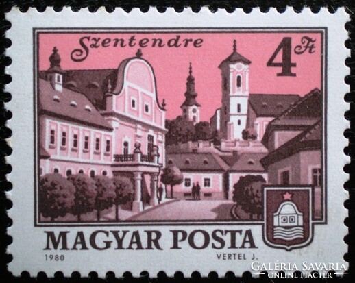 S3413 / 1980 Tájak - Városok - Szentendre bélyeg postatiszta