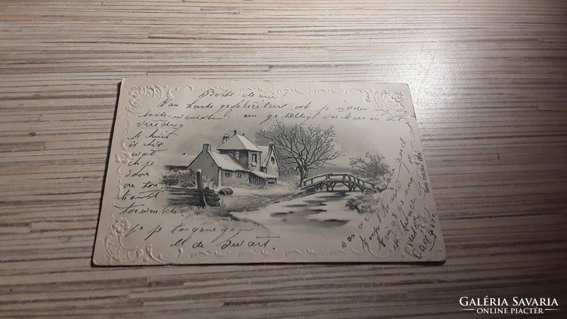 Antique greeting postcard.