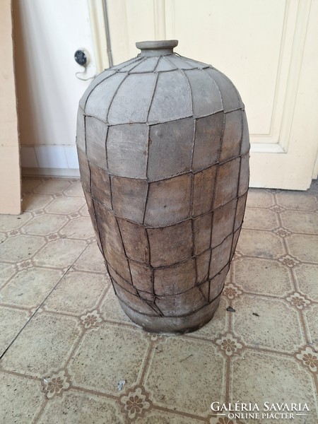 Large wire floor vase