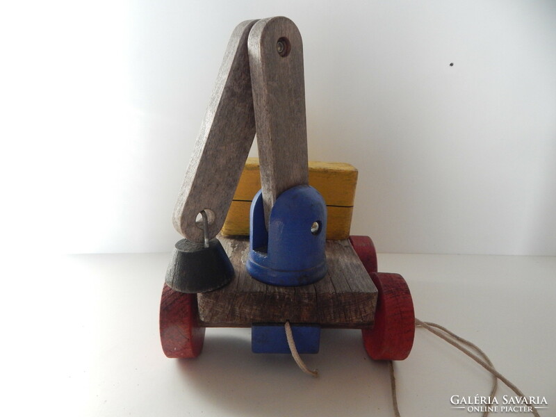 Old wooden toy car
