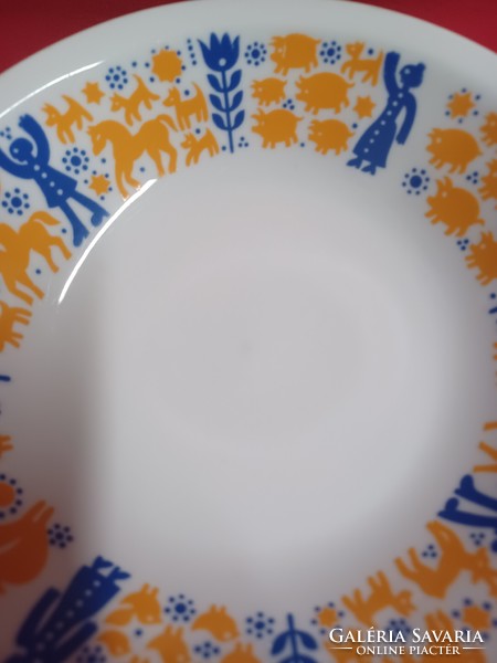 Alföldi porcelán norvég mintás, gyerek mély tányér