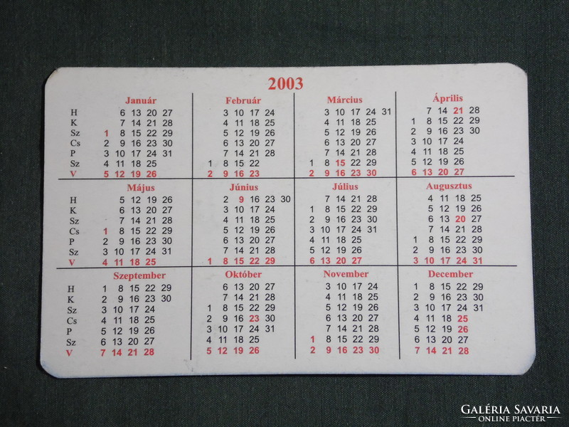 Card calendar, azur clothing fashion store, Kaposvár, male and female model, 2003, (6)