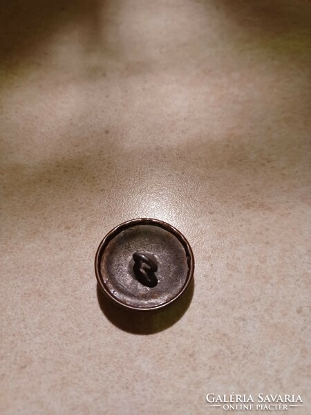 Old metal button - horthy military uniform, crowned