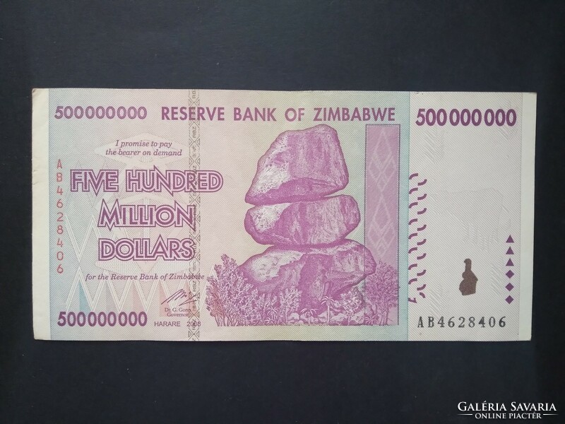 Zimbabwe 500 millió Dollár 2008 XF