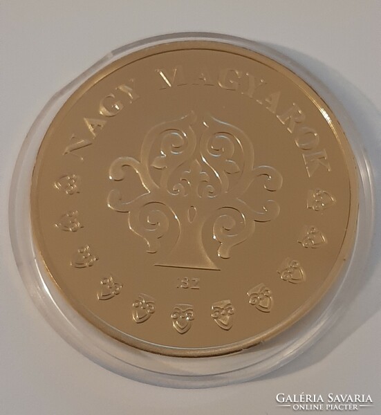Szent - Györgyi Albert 24 karátos arannyal bevont emlékérme UNC kapszulában 2012