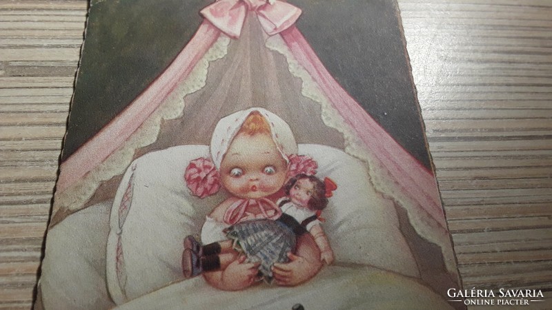 Antique greeting postcard.