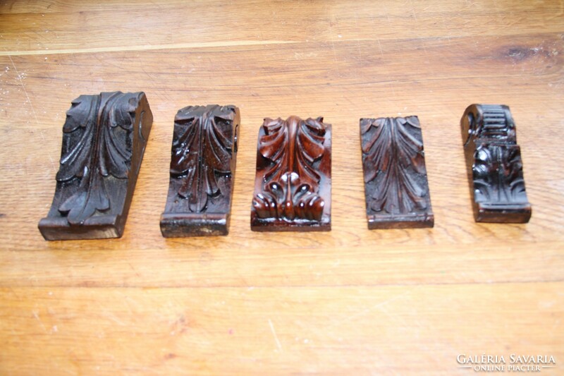 Tin German carving, carving, ornament 5 pcs. (20)