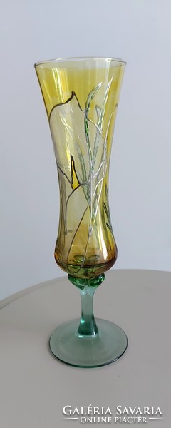 Tiffany francia üveg váza