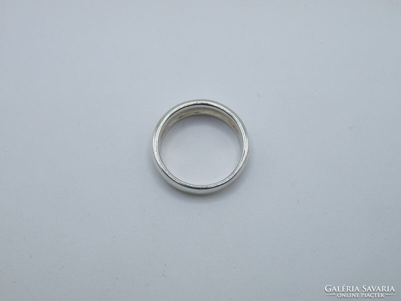 UK0167 Hold csillag vésett mintájú ezüst 925 gyűrű méret 53 1/2