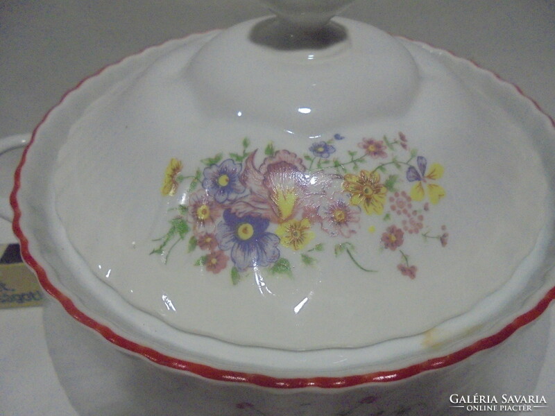 Porcelain soup bowl - floral, arpo