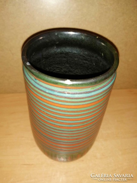 Iparművész kerámia váza - 21 cm magas (6/d)