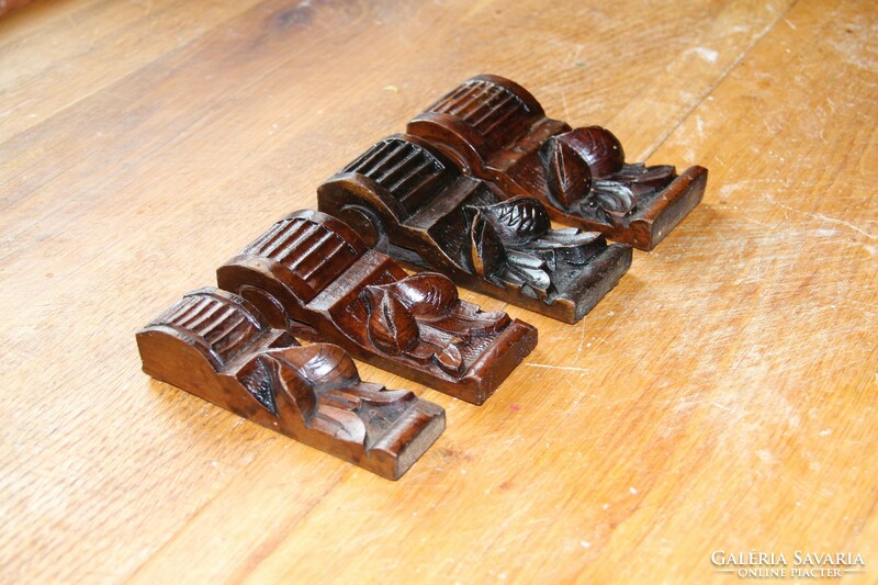 Tin German carving, carving, ornament 4 pcs. (15)