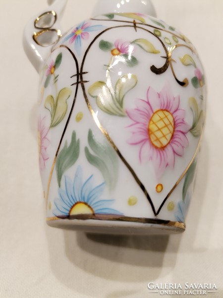 Hollóházi, porcelán váza - kézi festett / picur
