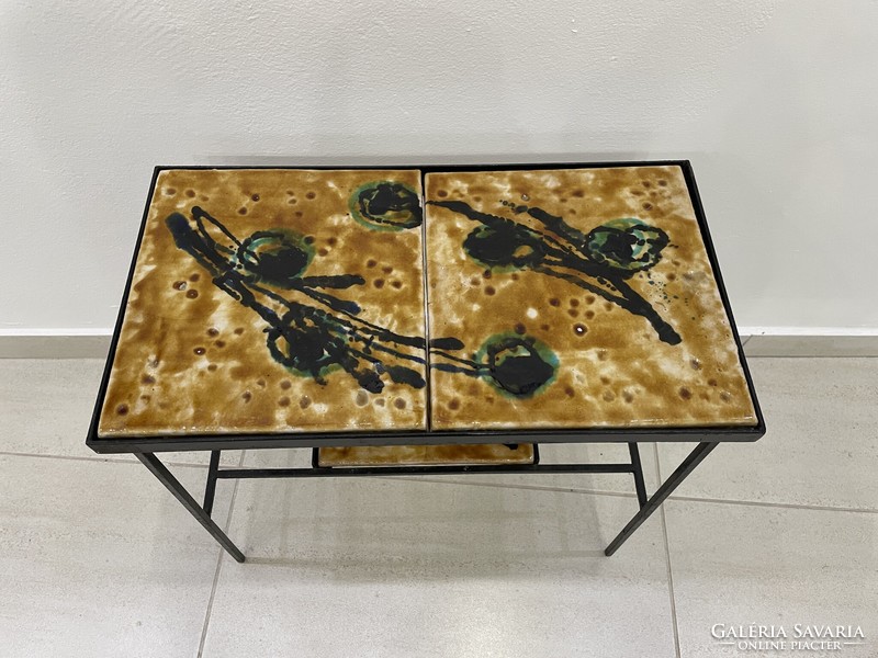 Retro kerámia vas asztal képcsarnok modern mid century