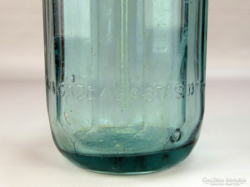 0G721 old labeled green soda bottle friedman 1930