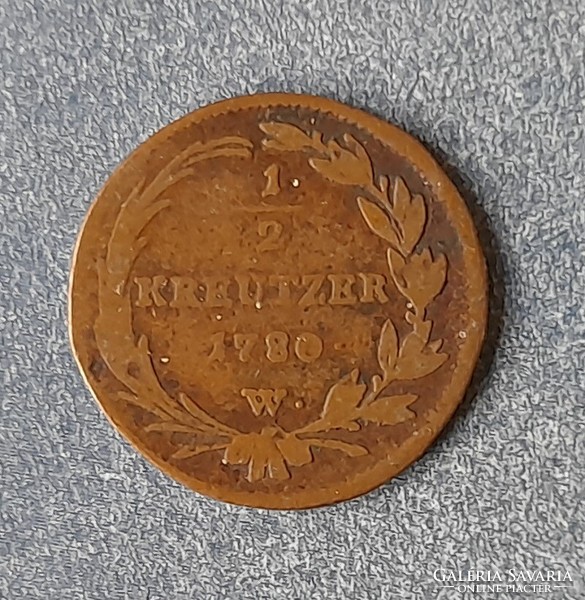 Maria Theresia - 1/2 kreutzer 1780 w