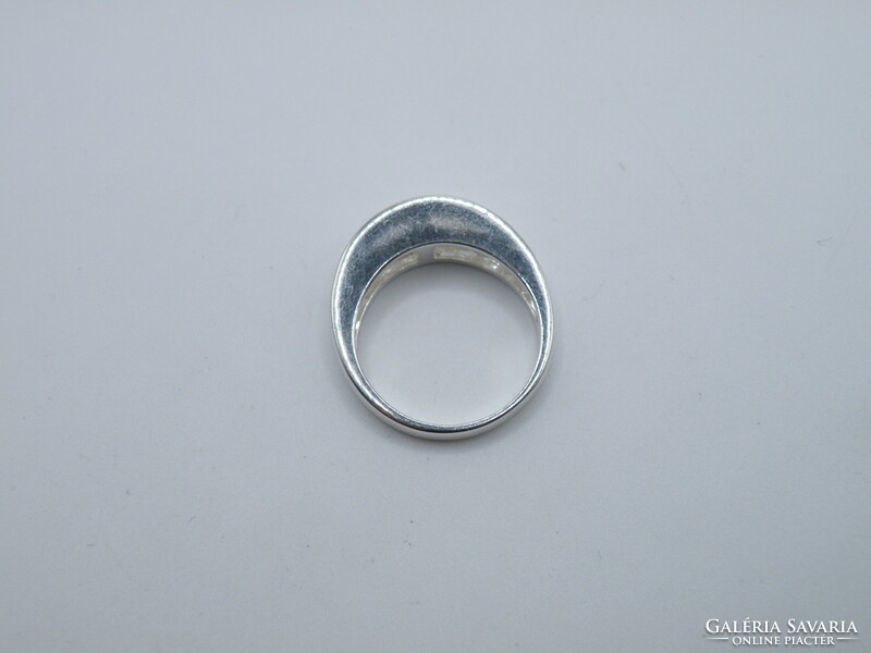 UK0164 Gyönyörű cirkónia köves ezüst 925 gyűrű méret 54 1/2