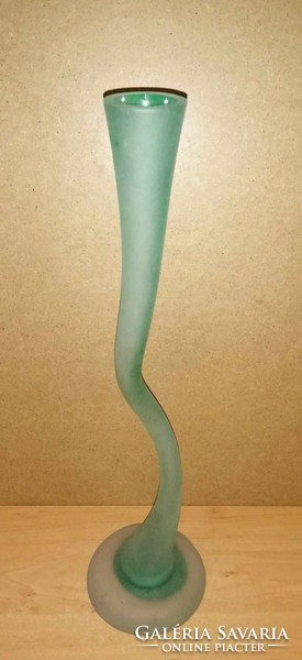 Twisted glass vase - 55 cm (w)