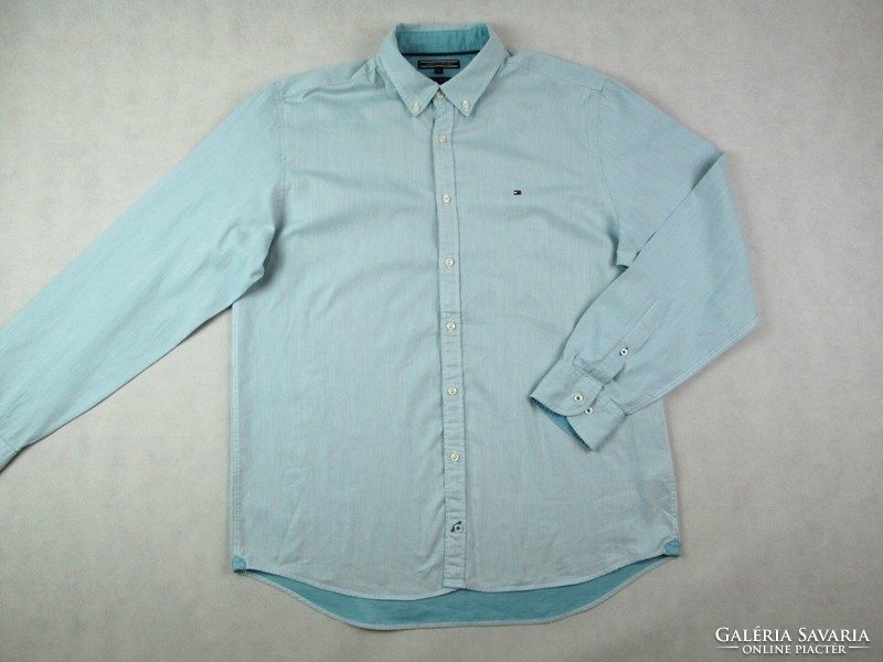 Original tommy hilfiger new york fit (xl) elegant long sleeve men's shirt