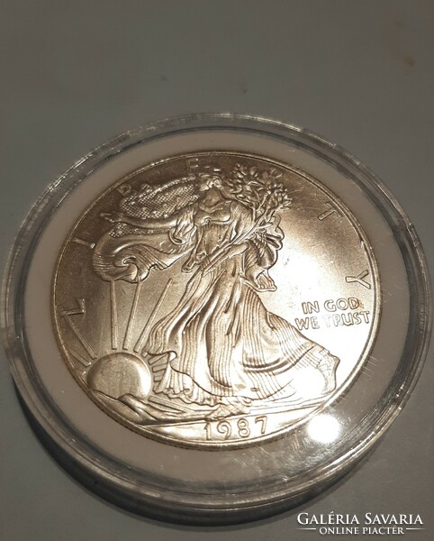 Usa silver in a dollar capsule