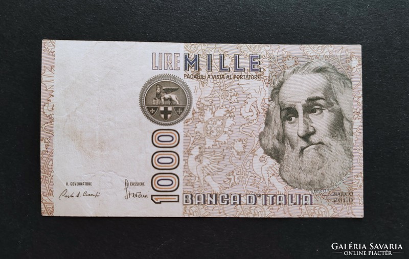 Olaszország 1000 Lire / Líra 1982, VF