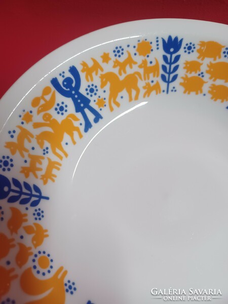 Alföldi porcelán norvég mintás, gyerek mély tányér