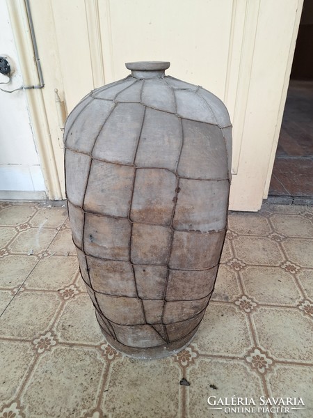 Large wire floor vase