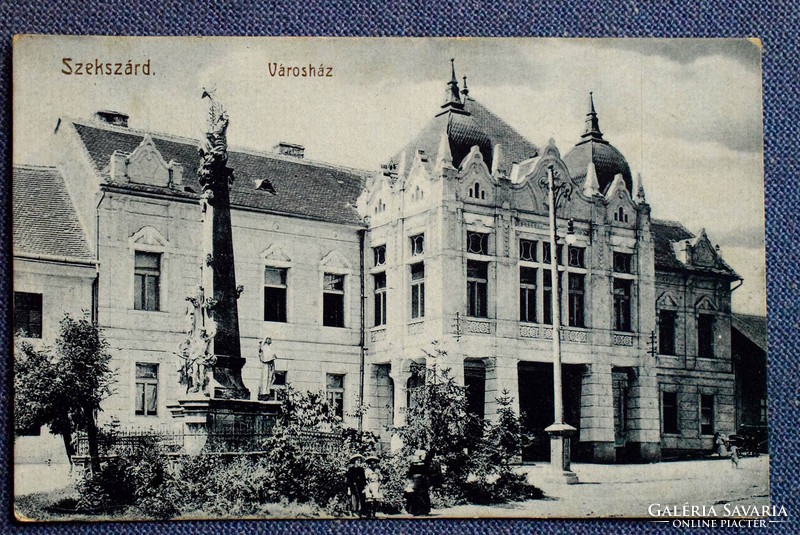 Szekszárd - Városház  fotó képeslap  1918  Molnár r.t. könyvker , Szekszárd