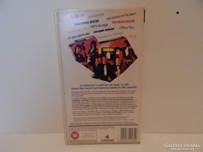 Video rewind the rolling stones great video hits - concert vhs