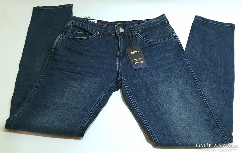 Original, new hogo boss cashmere touch men's blue jeans