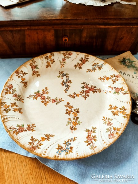 Antique sarreguemines u&c louis xv. Flat plate, 1900, antique transferware