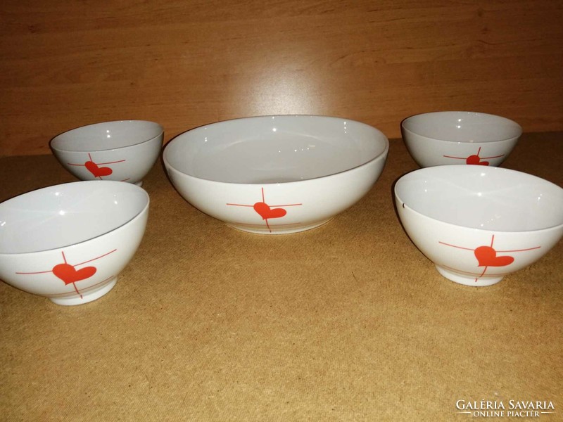 Alföldi porcelain serving set with small bowls (b)